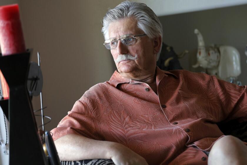CORRECTS LAVERGNE IS EXECUTOR, NOT GOLDMAN - FILE - Fred Goldman, father of murder victim Ron Goldman, sits in his home in Peoria, Ariz., on May 20, 2014. Malcolm LaVergne, the executor of O.J. Simpson’s estate says he will work to prevent a payout of a $33.5 million judgment awarded by a California civil jury nearly three decades ago in a wrongful death lawsuit filed by the families of Simpson’s ex-wife Nicole Brown Simpson and her friend Ron Goldman. Simpson’s will was filed Friday, April 12, 2024, in a Clark County court in Nevada, naming his longtime lawyer, LaVergne, as the executor. (AP Photo/Matt York, File)