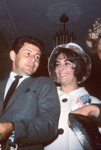 An undated photo shows Elizabeth Taylor and husband Eddie Fisher during a trip to Paris.