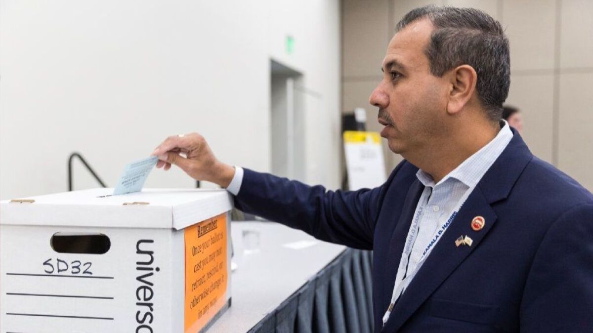 Former state Sen. Tony Mendoza (D-Artesia) resigned in February after a series of sexual misconduct accusations. He is now running for the remainder of the current term and also for another four-year term.