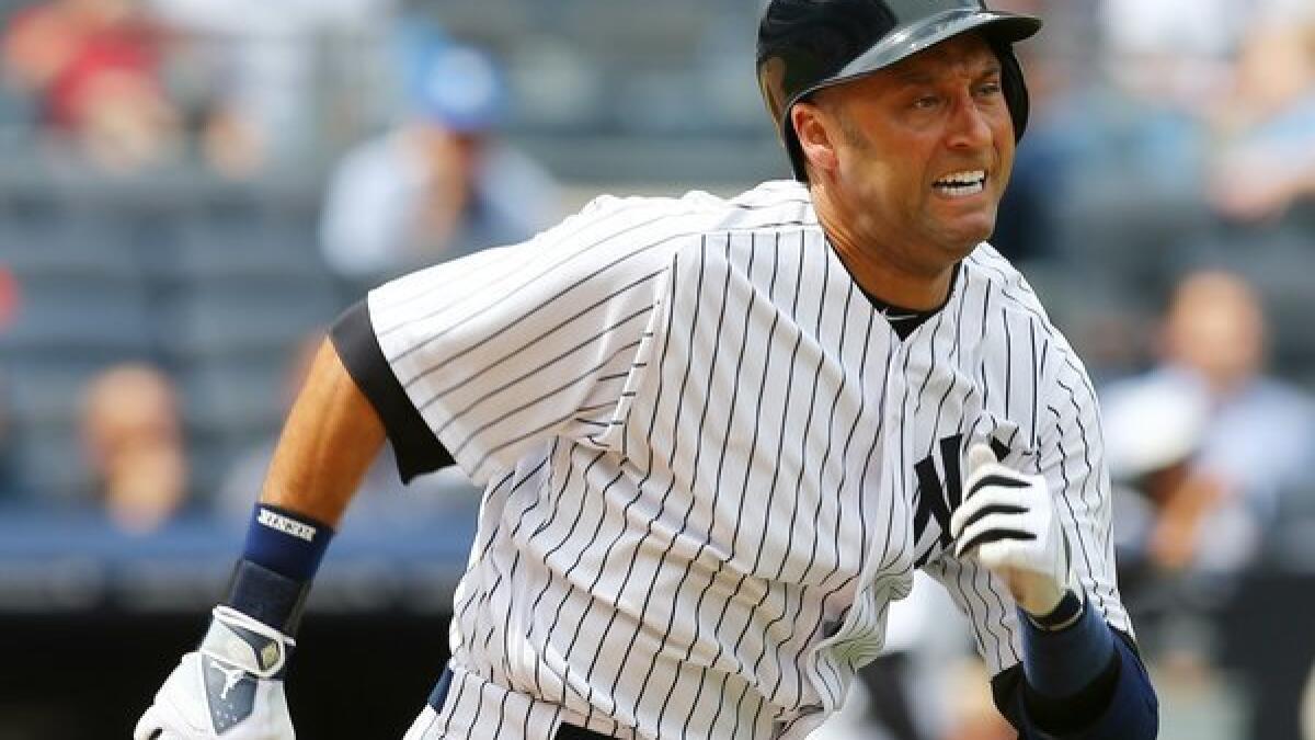 Brett Gardner and Derek Jeter by Elsa