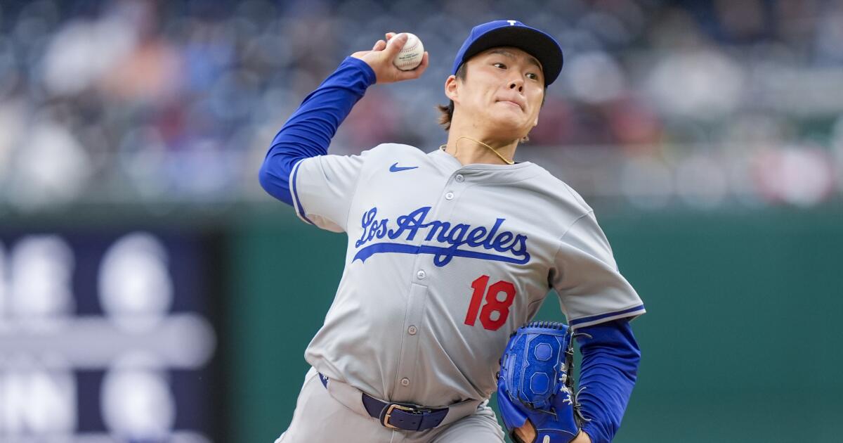 Les 6 manches sans but de Yoshinobu Yamamoto aident les Dodgers à balayer les championnats nationaux
