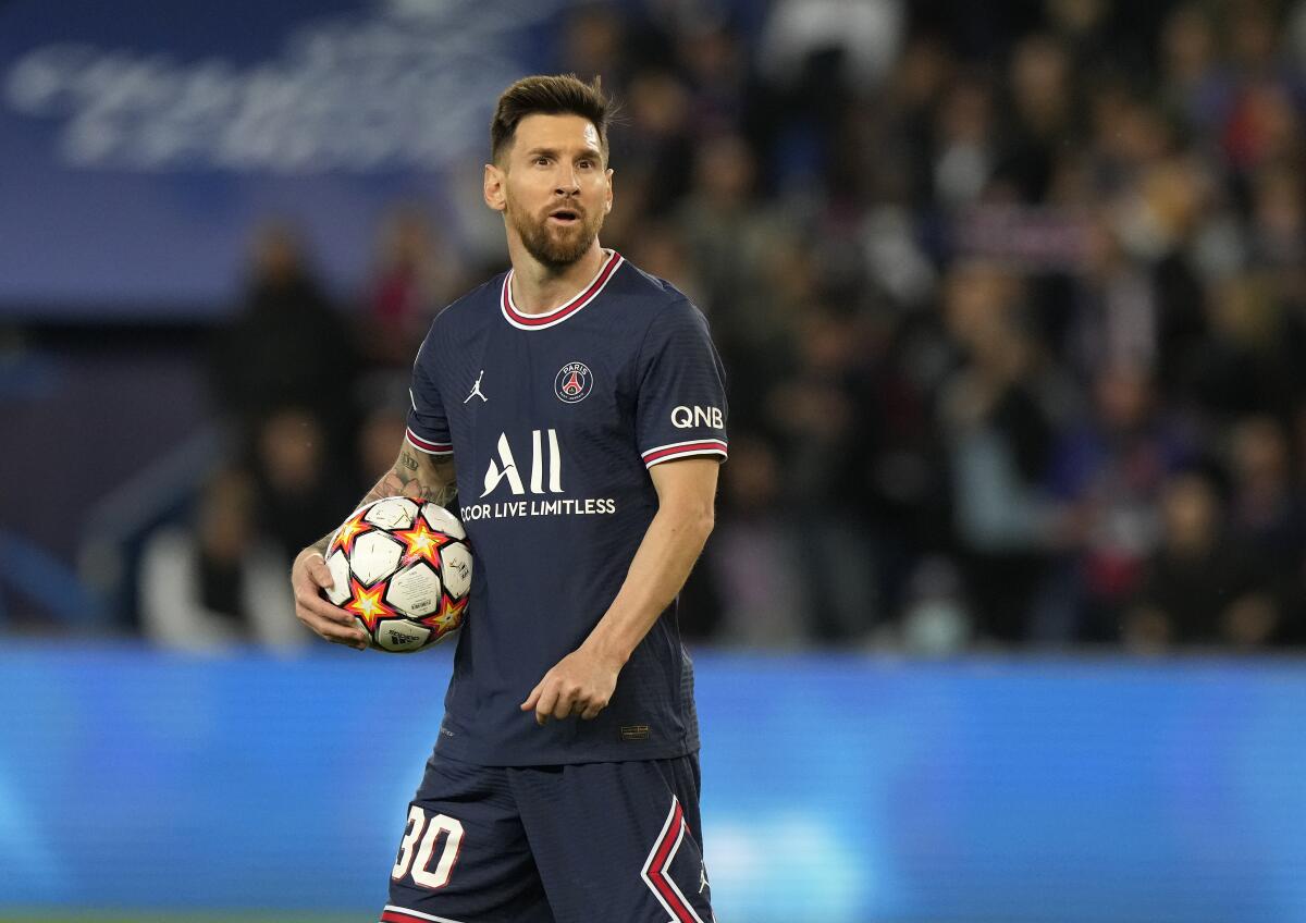 El astro argentino Lionel Messi, del PSG.