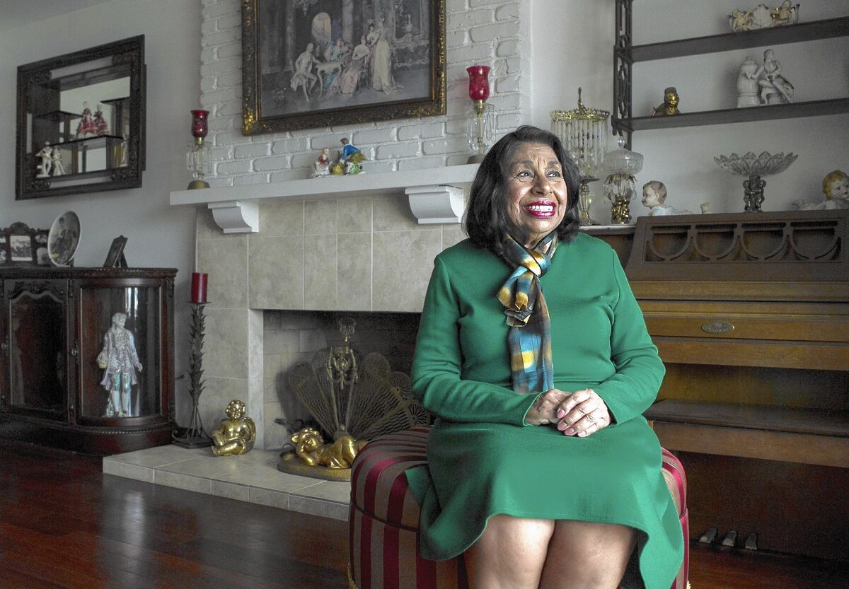 Sylvia Mendez at her home in Fullerton. Mendez's father, Gonzalo, was at the center of Mendez vs. Westminster, which desegregated California schools years before the Supreme Court's landmark Brown vs. Board of Education.