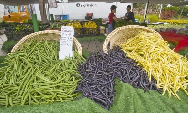 At the farmers market