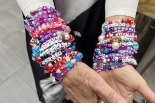 Kelly Jacobs, a delegate from Mississippi, made 1,000 "Swifty Voter" and Kamala friendship bracelets to hand out at the Democratic National Convention.