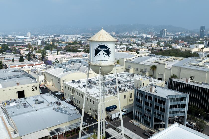Hollywood, CA - June 05: Paramount Pictures studio lot at 5555 Melrose Ave. on Wednesday, June 5, 2024 in Hollywood, CA. (Brian van der Brug / Los Angeles Times)