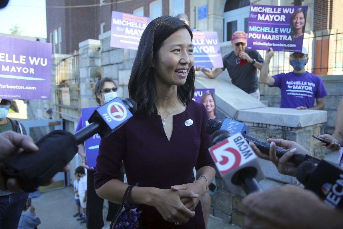 Boston mayoral candidate Michelle Wu