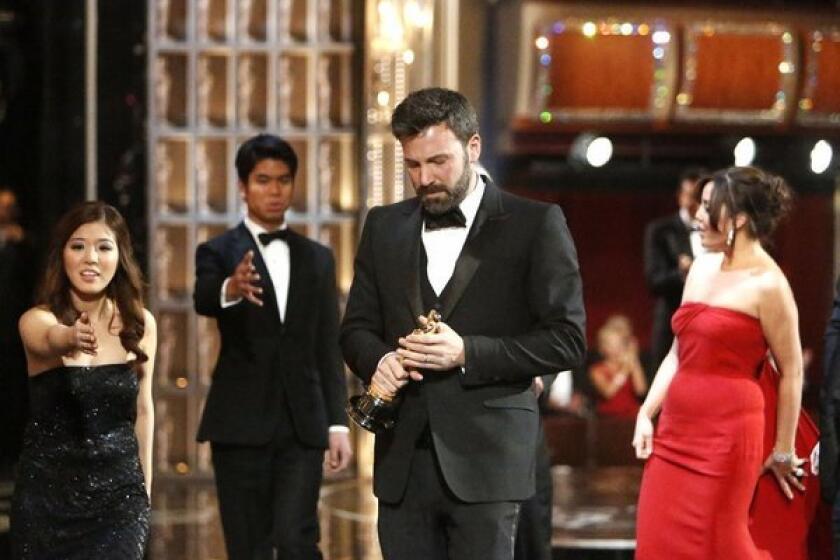 Ben Affleck onstage at the 85th Annual Academy Awards on Feb. 24 at the Dolby Theatre.