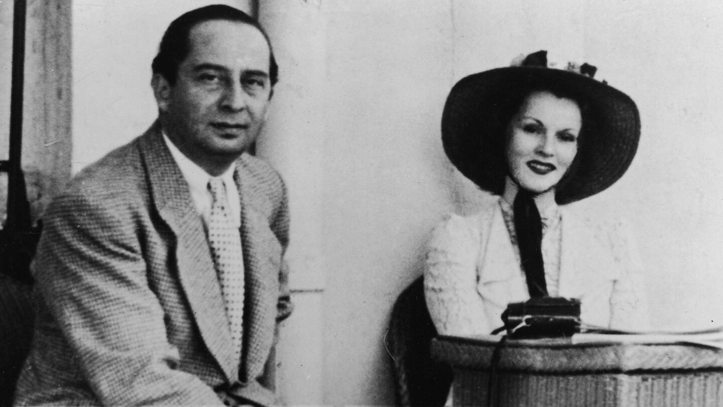 Gabor with her first husband, Turkish diplomat Burhan Asaf Belge, in Ankara.