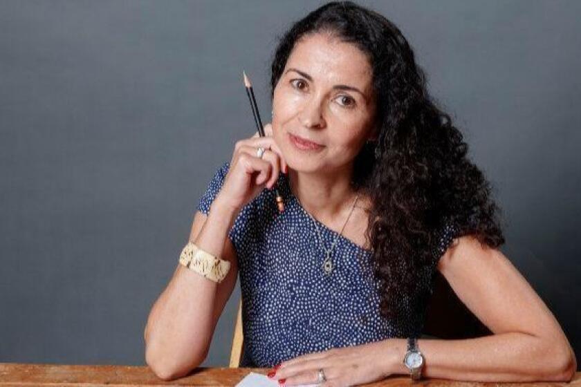 LOS ANGELES,CA --SUNDAY, APRIL 22, 2018-- Laila Lalami, author of, "The Moor's Account," photographed in the L.A. Times Studio at the Los Angeles Times Festival of Books at the University of Southern California in Los Angeles, CA, April 22, 2018. (Jay L. Clendenin / Los Angeles Times)