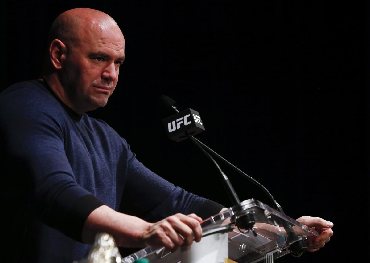 UFC President Dana White speaks at a news conference for UFC 200 at Madison Square Garden in April.