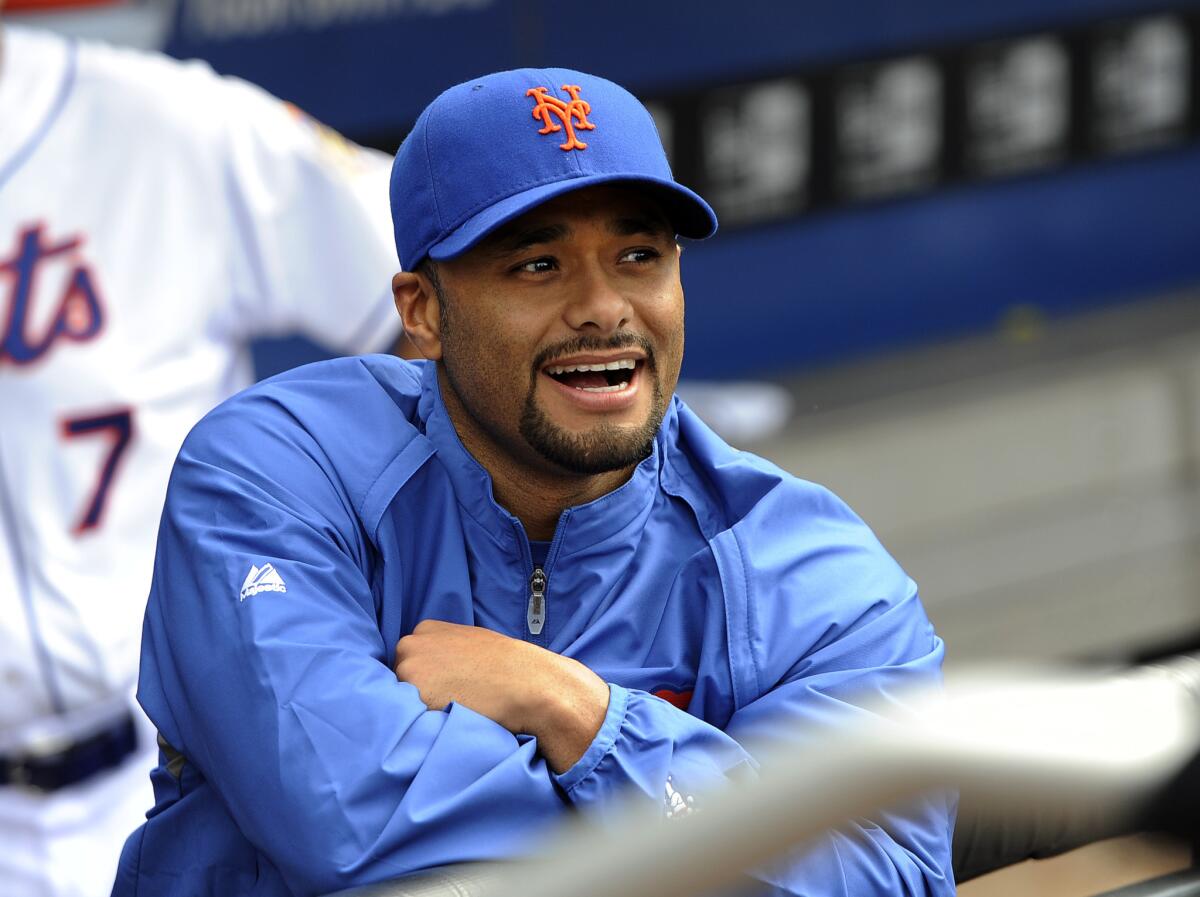 Johan Santana back with the Mets in spring training, but Major