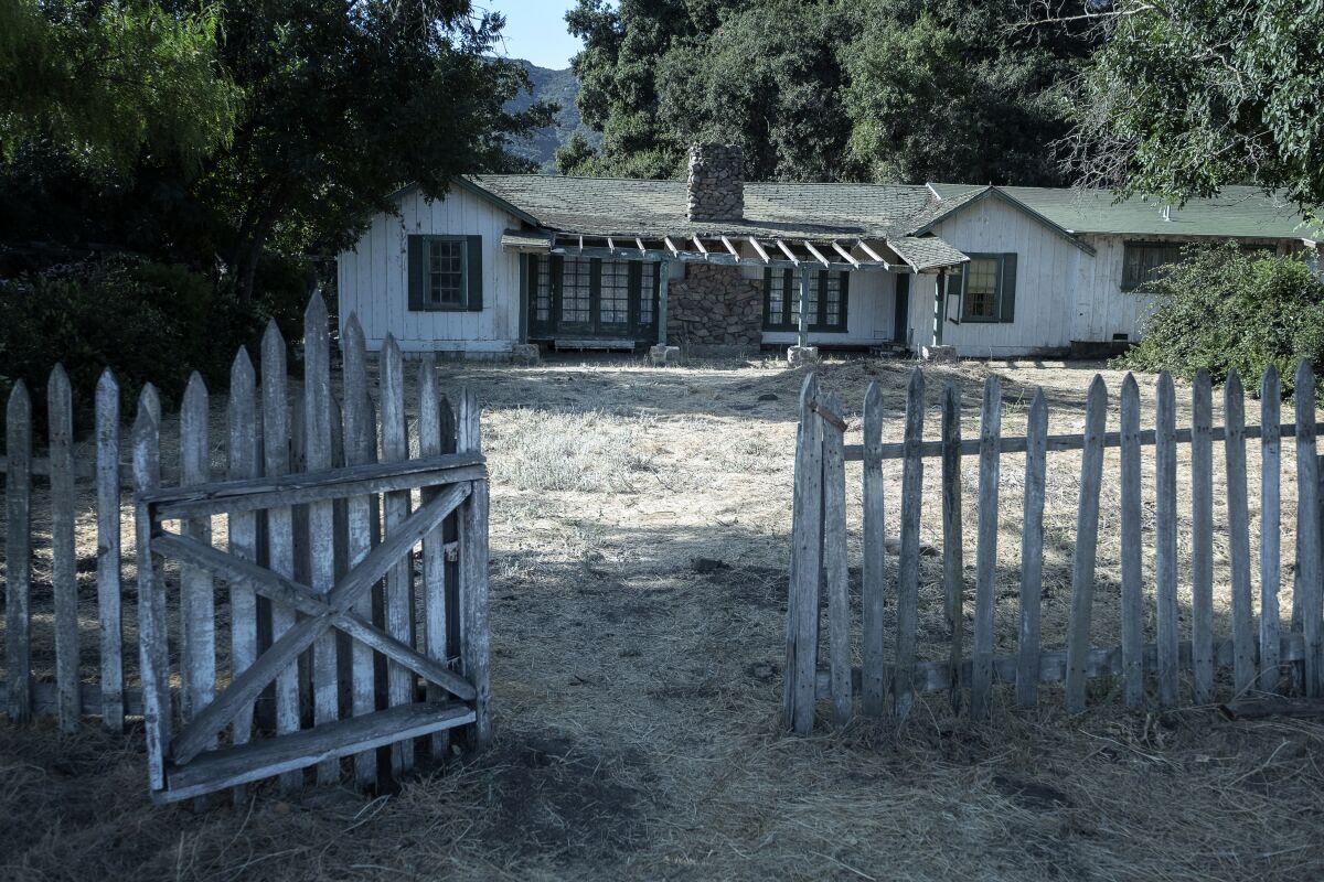 This 19th century farmhouse in Thousand Oaks serves as Perry Mason's Glendale home in the HBO series.