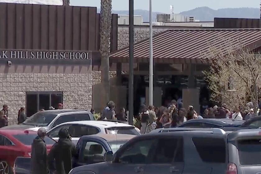 Oak Hills High in Hesperia was locked down after gun scare on Tuesday, April 23, 2024.