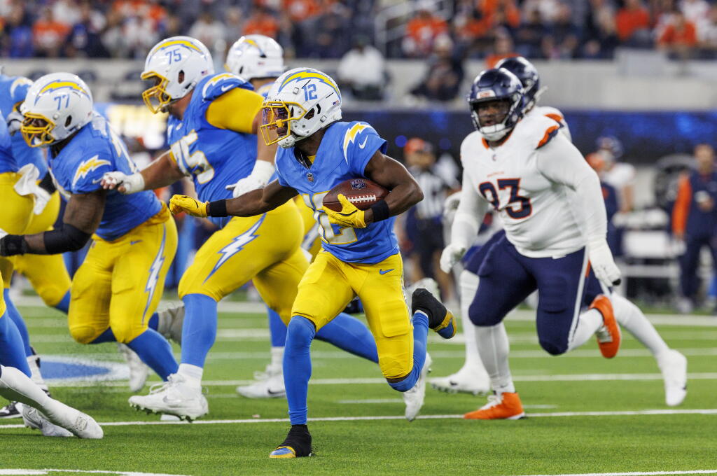 Derius Derius Davis' game-changing skills proving critical for Chargers - Los ...