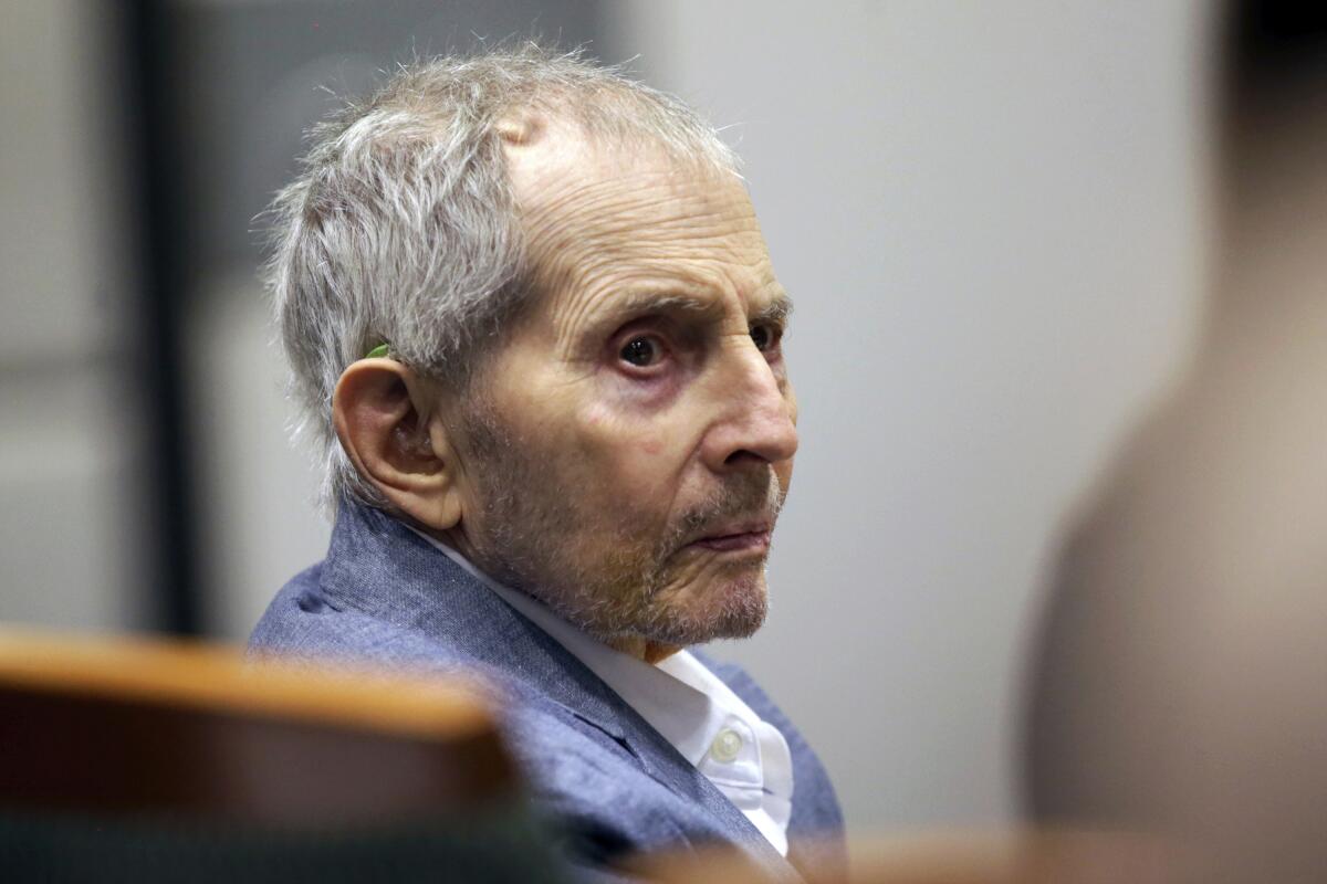 Robert Durst sits in court