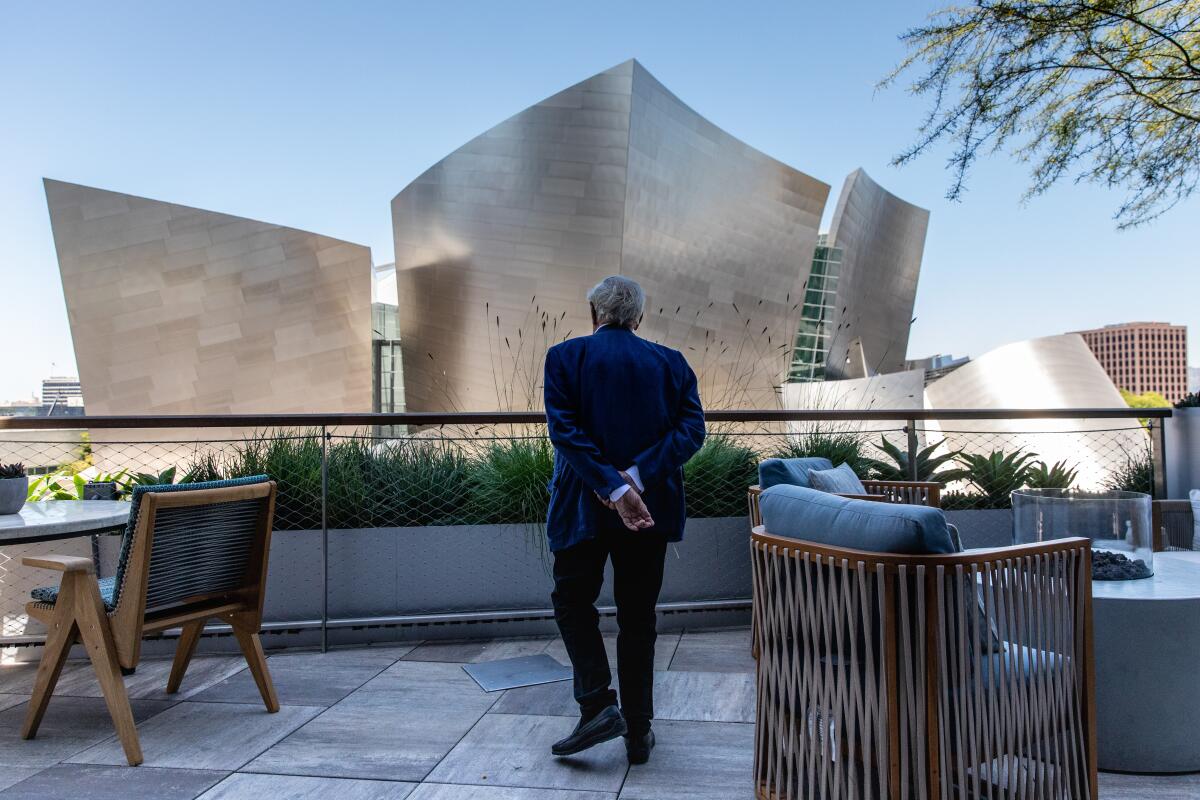 Frank Gehry in the almost-complete Grand LA development.