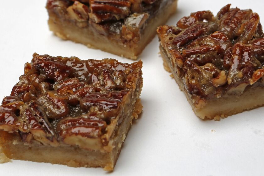 Maple pecan pie bars, made from a recipe by Sharon Graves.