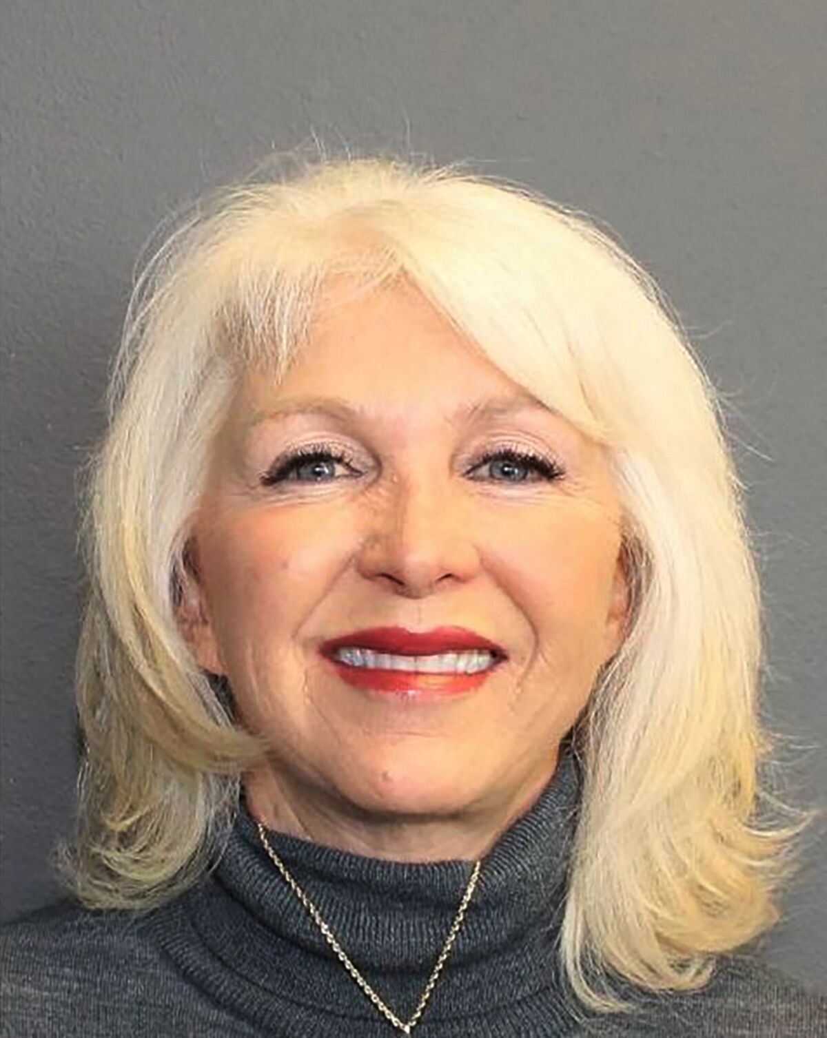FILE - This booking photo provided by the Mesa County, Colo., Sheriff's Department, shows Mesa County clerk Tina Peters on Thursday, Feb. 10, 2022, in Grand Junction, Colo. Peters, who repeats former President Donald Trump's lies about the 2020 presidential contest and is under investigation for alleged election security breaches, announced Monday, Feb. 14, 2022 that she is running to be her state's top elections officer. (Mesa County Sheriff's Department via AP, File)