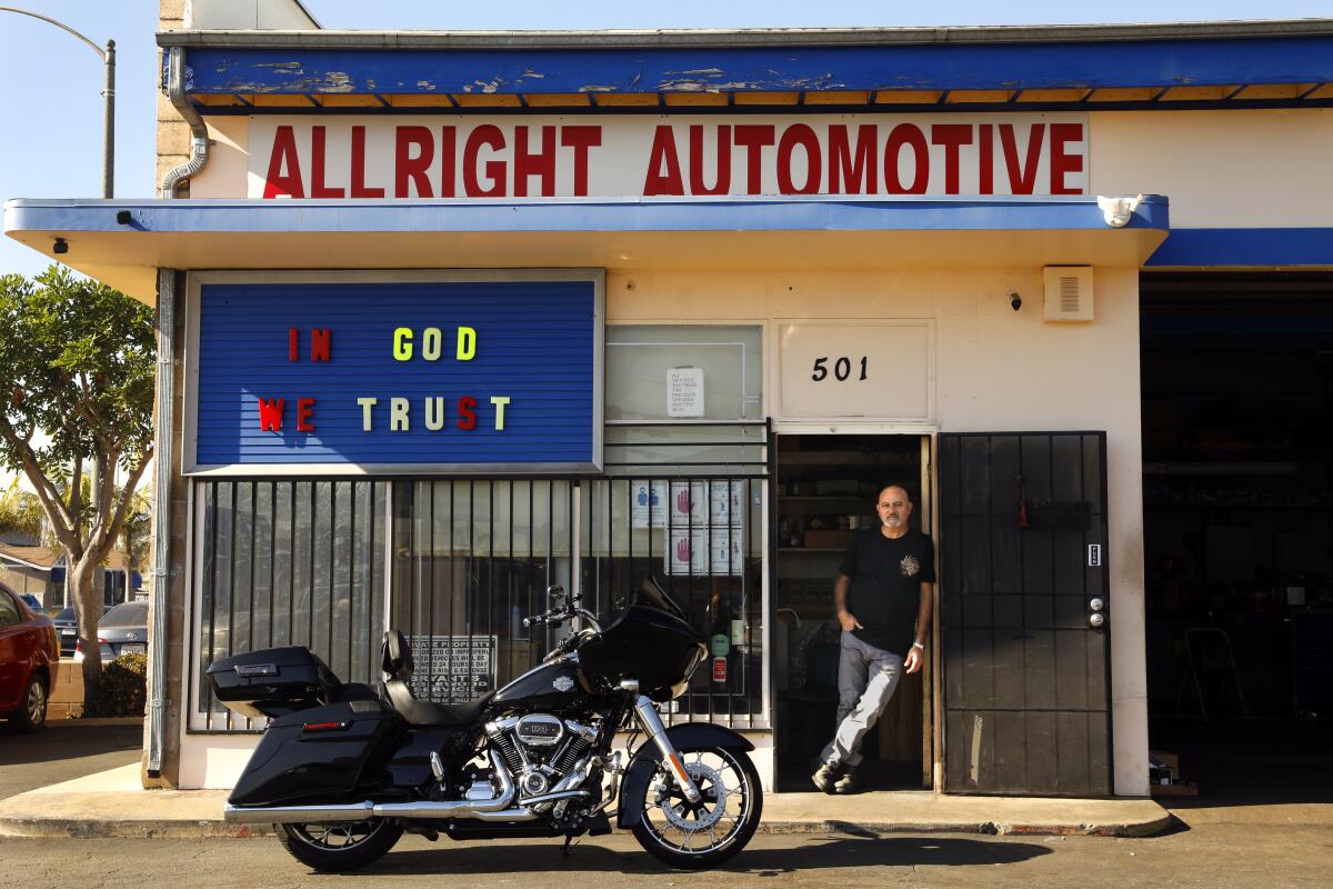 Hagop Berberian, the owner of Allright Automotive.