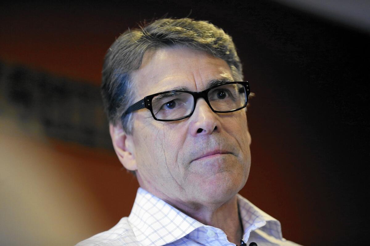 A Texas state judicial panel ruled that one of two charges against former Gov. Rick Perry, misuse of the governor's office, may proceed to trial.