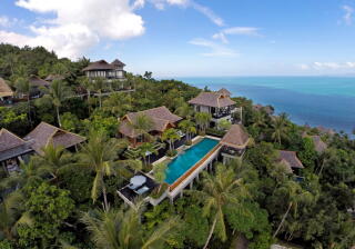 Four Seasons resort in Koh Samui where the cast and crew stayed during the filming of The White