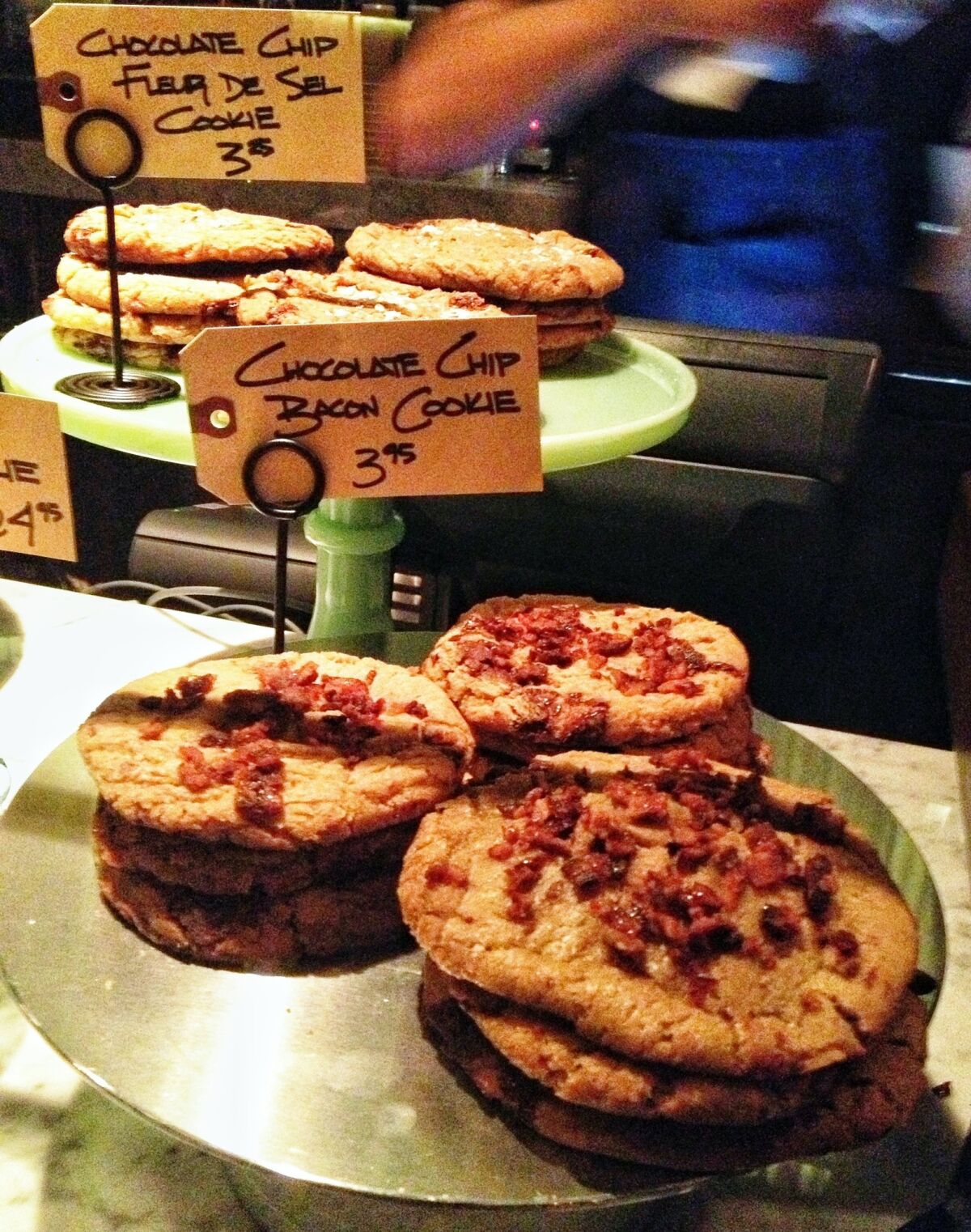 Chocolate chip bacon cookies at the new Stella Barra in Hollywood.
