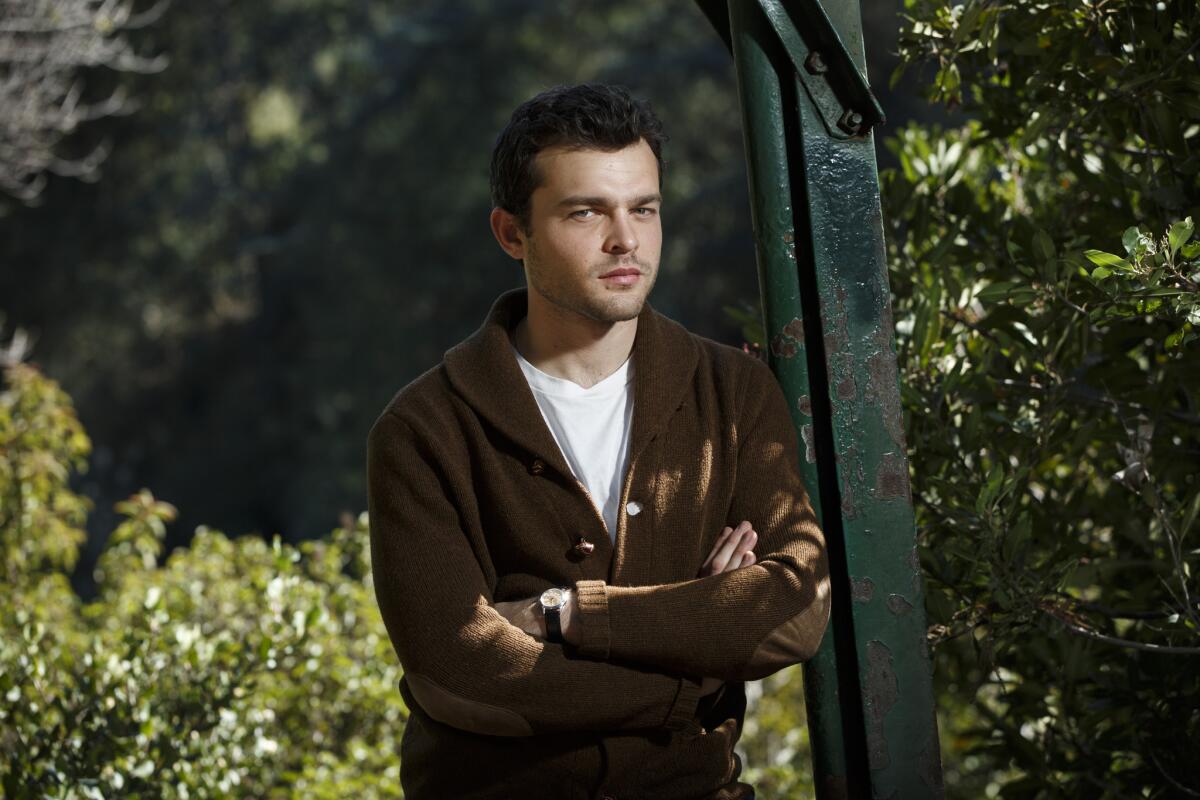 Alden Ehrenreich in Franklin Canyon Park on Feb. 8, 2016 in Beverly Hills, Calif. A Los Angeles native, he stars in "Hail Caesar!"