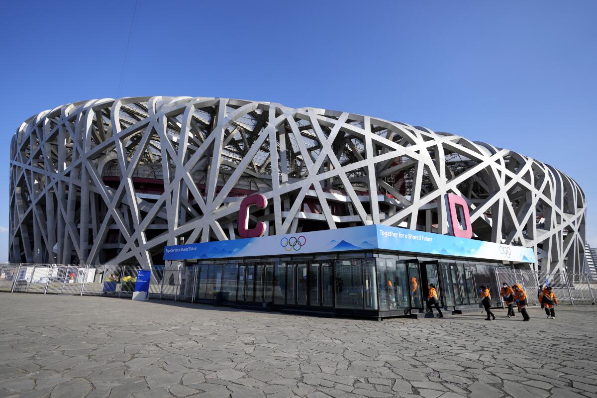 National Stadium in Beijing will host the opening ceremony on Friday.