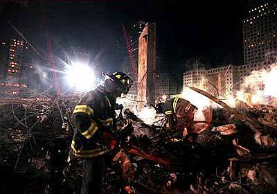 Rescue Company 5 firefighters in the grim search for victims of the World Trade Center attacks.