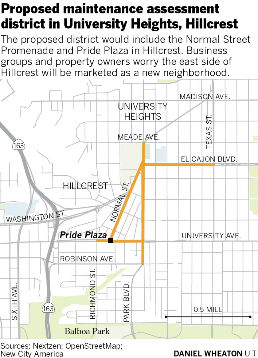 Map of maintenance assessment district