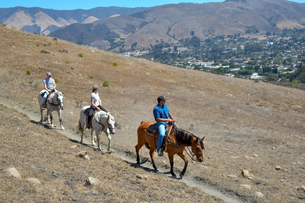 Riders, Madonna Inn trail ride, San Luis Obispo.