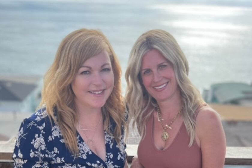 Best friends and co-authors Liz Fenton, left, and Lisa Steinke have written seven books and host a podcast.