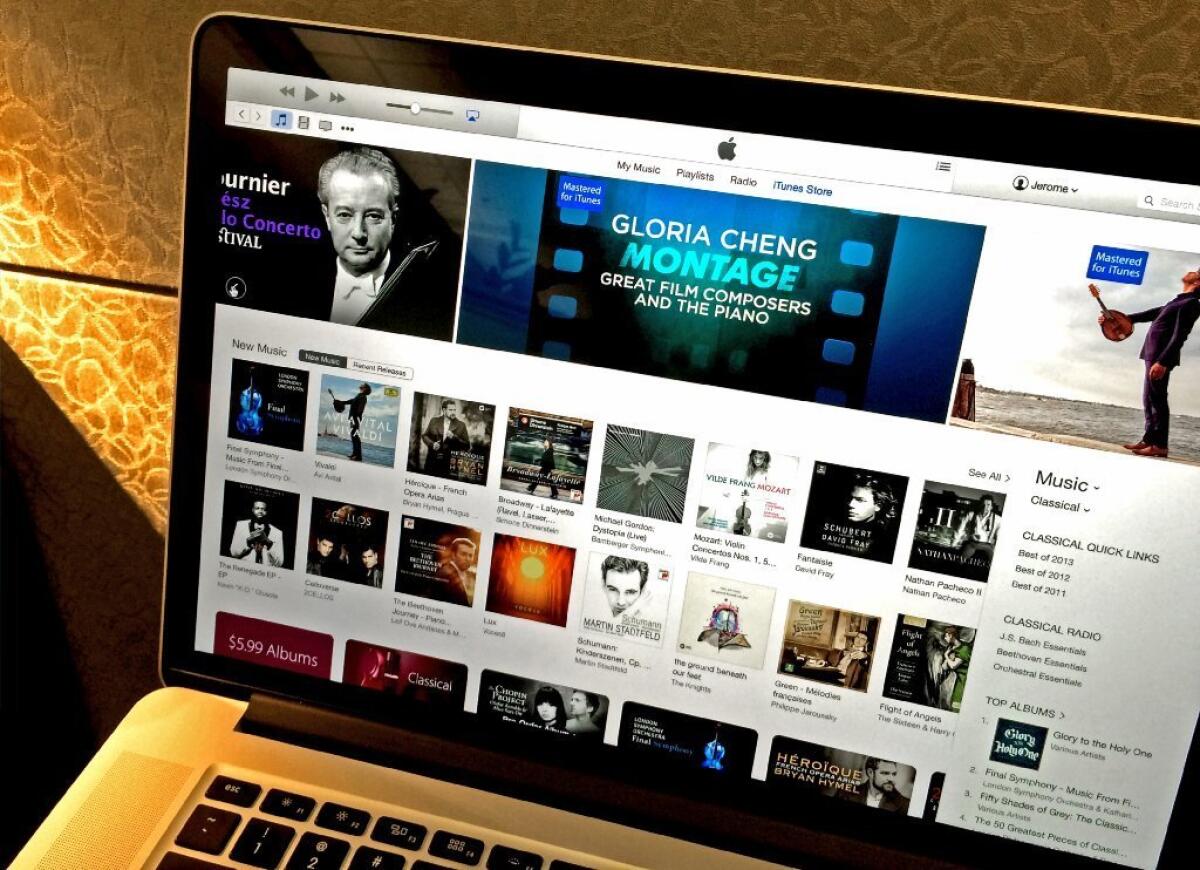 Apple's iTunes store in February 2015. The marketplace is just one of a worldwide consortium of sellers that will adhere to the new worldwide Friday release date.
