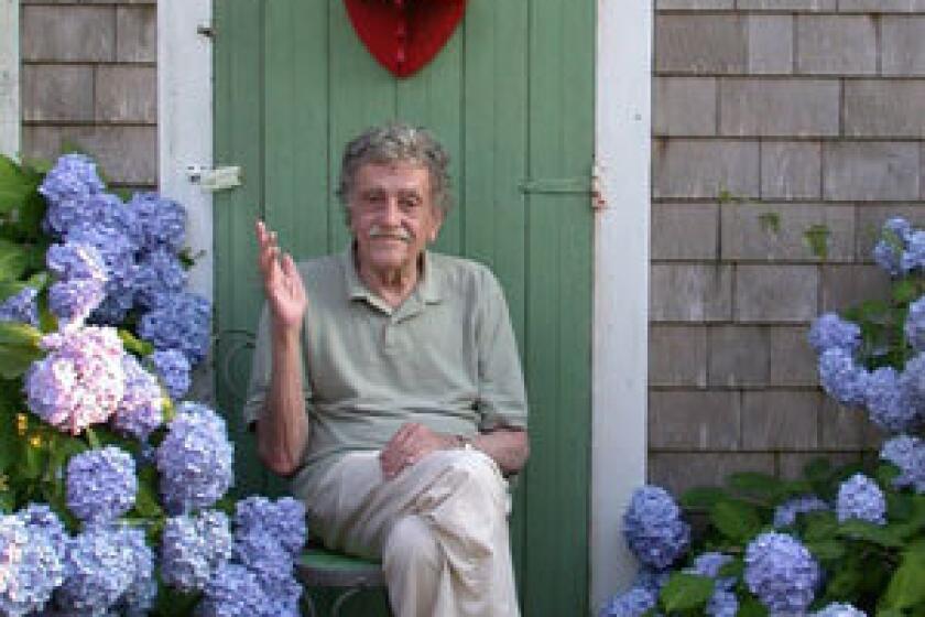 Novelist Kurt Vonnegut in Barnstable, Mass., in 2006.