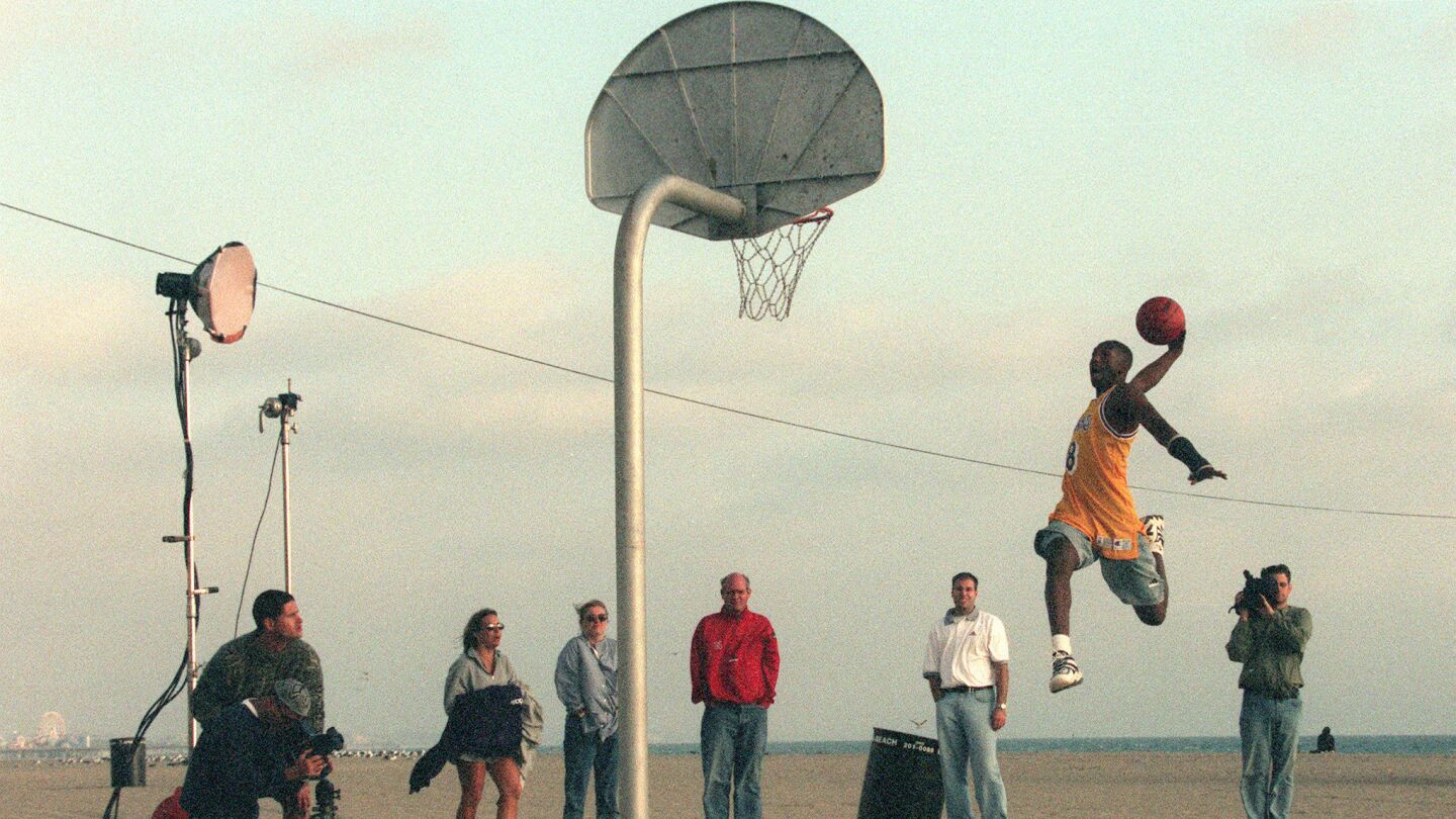 Laker rookie Kobe Bryant was a seasoned veteran at getting shot by cameras for advertisements before he took his first shot at training camp.