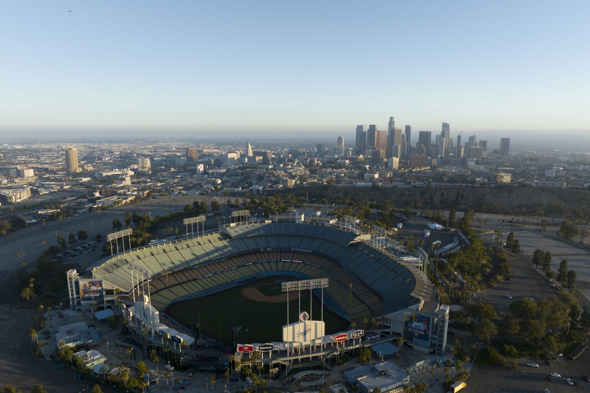 A view of Dodger Stadium on July 11.