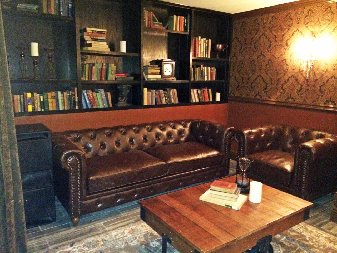 An area in the cocktail den at the Argyle Hollywood.