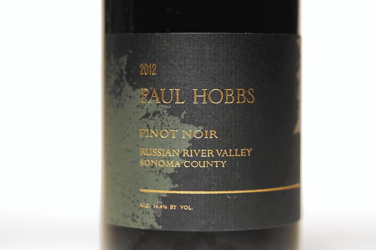 The 2012 Paul Hobbs Pinot Noir pairs well with roast duck or seared duck breasts.