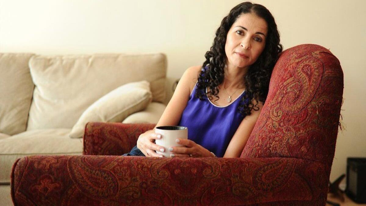 Novelist Laila Lalami at home in Santa Monica.