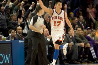 Los Angeles Lakers Vs. New York Knicks at Madison Square Garden: Knicks #17 Jeremy Lin reacts after hitting a thre point shot during the fourth quarter.Feb 10 2012 ***NEW YORK NEWSPAPERS OUT---NO NEW YORK NEWSPAPERS*** (Photo by Anthony J. Causi/Icon SMI/Corbis/Icon Sportswire via Getty Images)