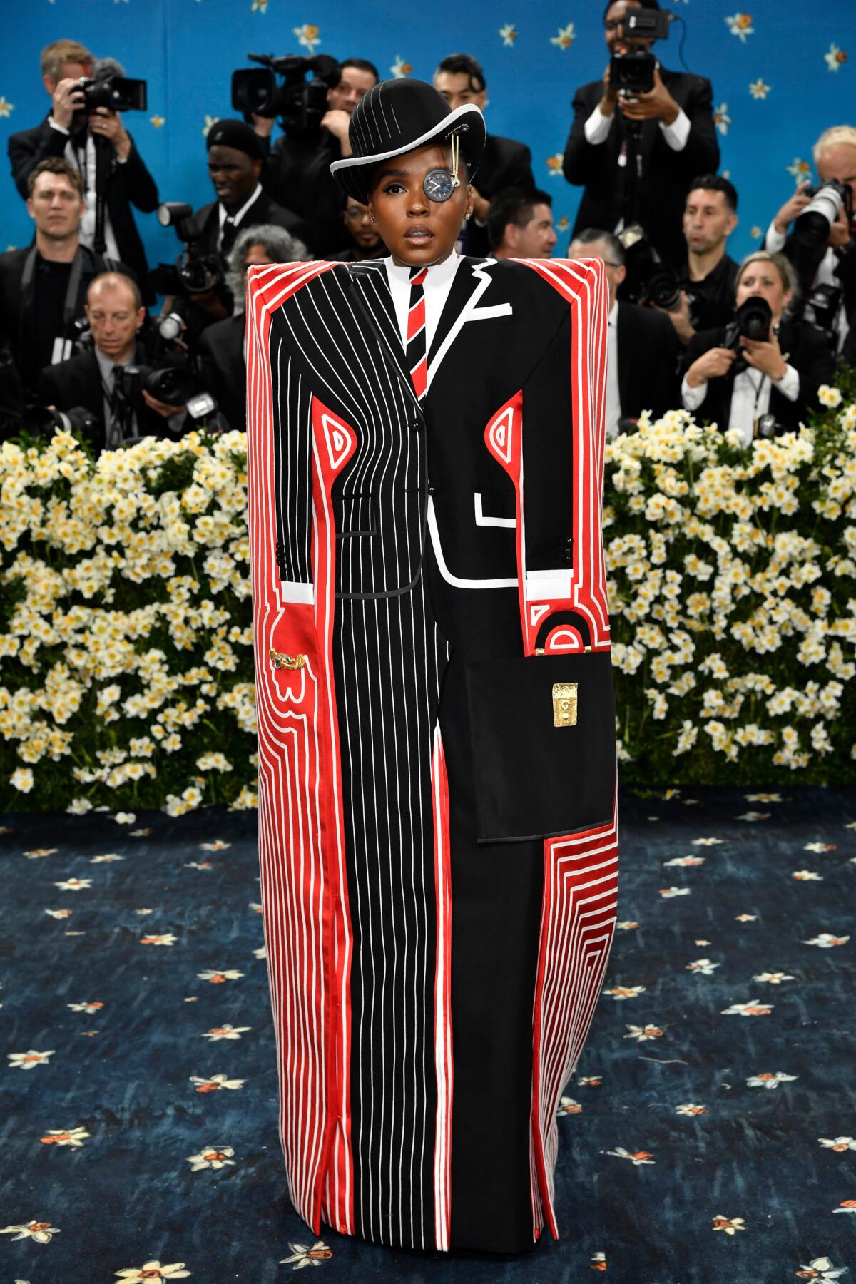 Janelle Monae attends the Metropolitan Museum of Art's Costume Institute benefit gala.