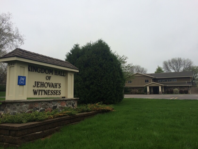 The Kingdom Hall of Jehovah's Witnesses in Minnetonka, Minn., where Prince was a congregant.