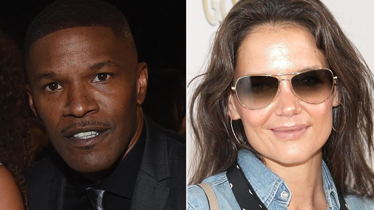 Jamie Foxx and Katie Holmes know each other. That's a fact.