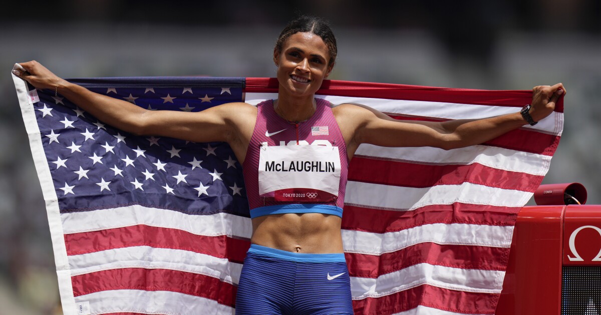 Sydney McLaughlin breaks her own world record at U.S. track championships