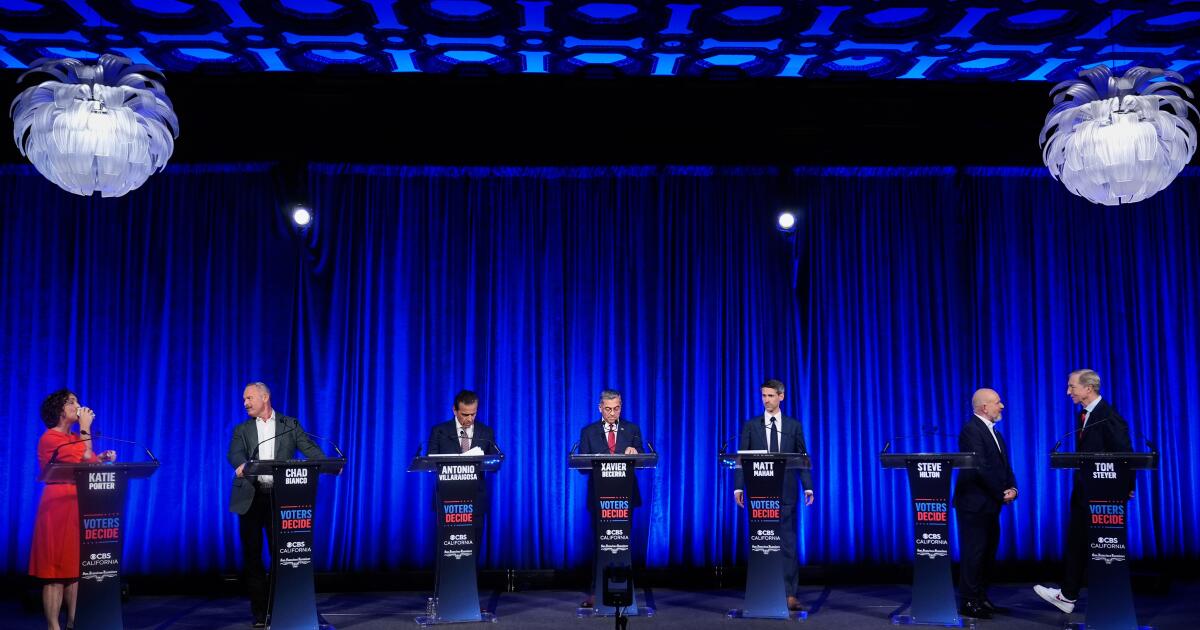 Gagnants et perdants du débat des gouverneurs de CBS en Californie