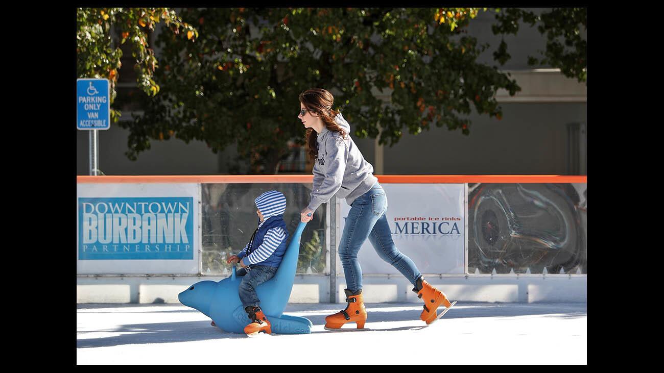 Photo Gallery: Annual Ice America ice skating rink opens to public in Burbank