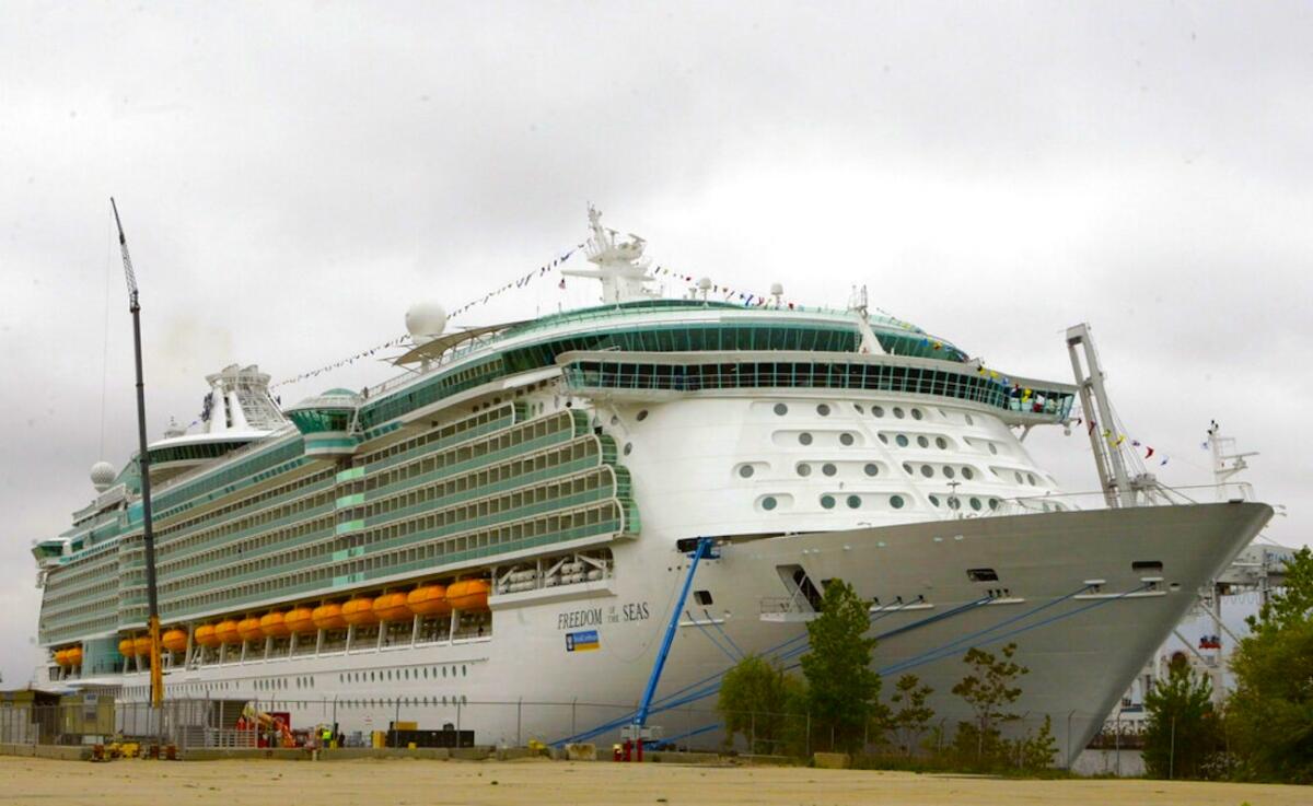 El buque Freedom of the Seas de la empresa Royal Caribbean.