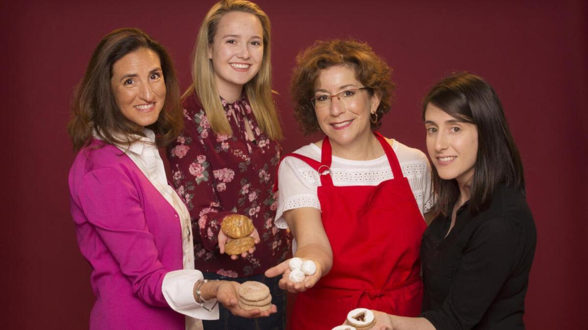 Four of the five finalists from the 6th Los Angeles Times Holiday Cookie Bake-Off. From left, Deborah Pappalau, Fiona Marshall, Beth Corman Lee and Jessica Levy.