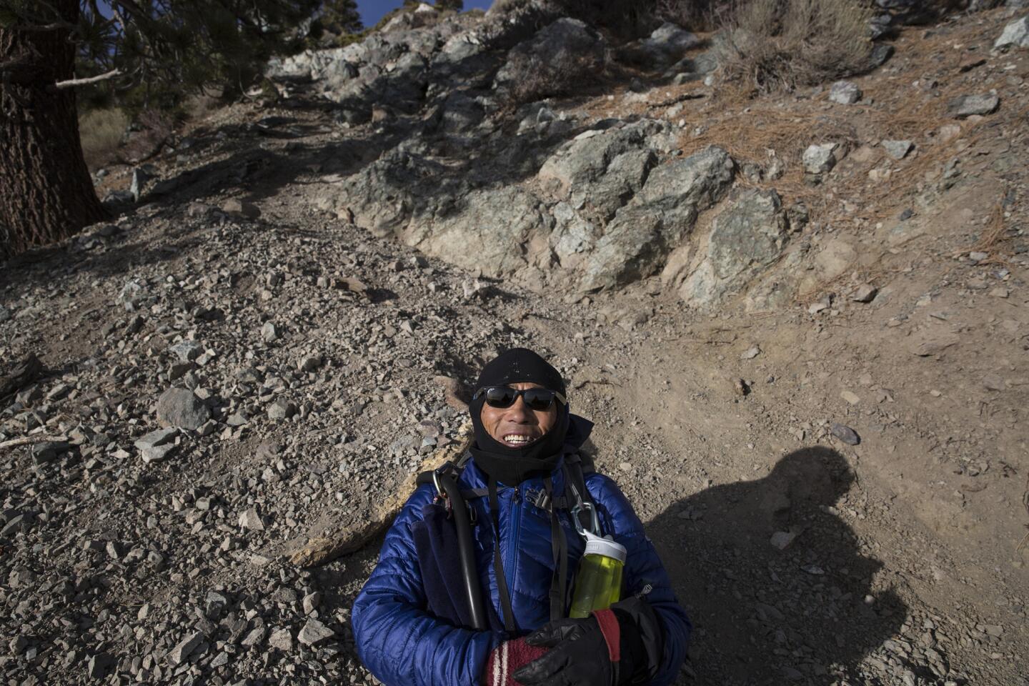 Mt. Baldy hiker